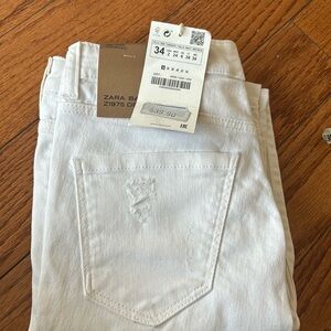 Brand new white skinny Zara jeans size USA 2